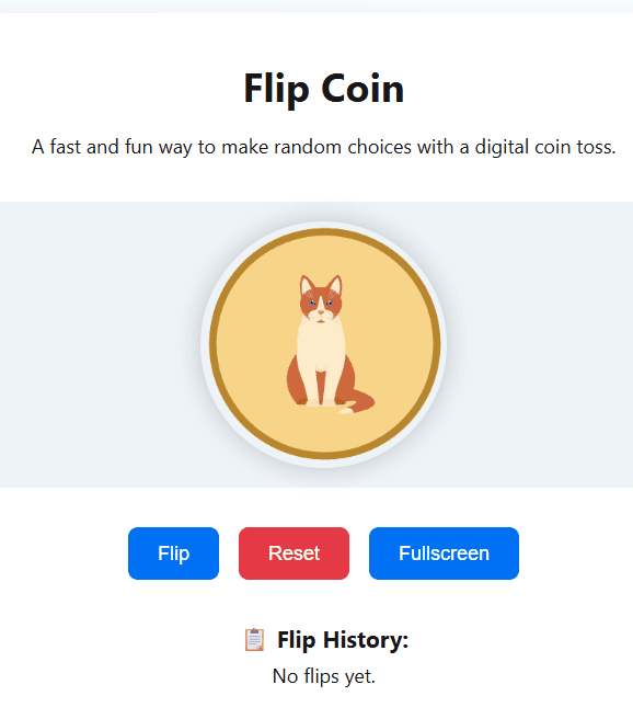 head and tail flip coin