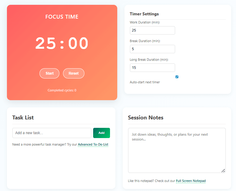 time management with pomodoro