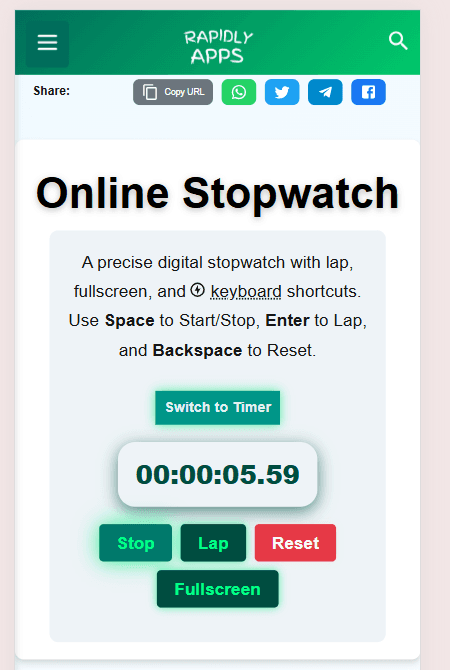 online stopwatch